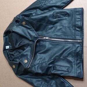 Baby Faux Leather Biker Jacket